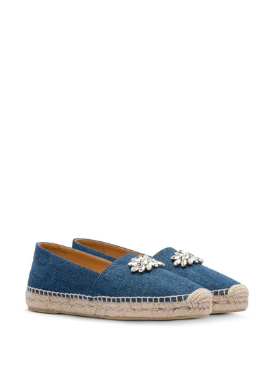 Miu Miu crystal-embellished espadrilles outlook