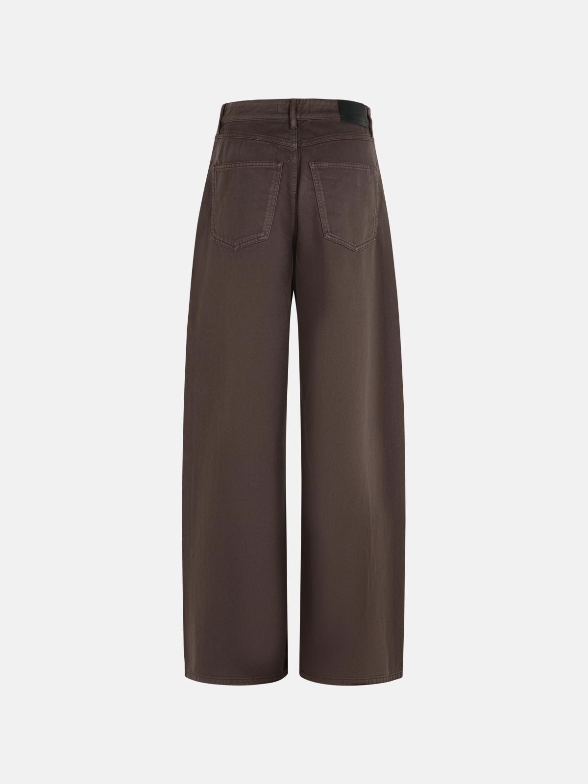 'SIAMESE' BROWN COTTON JEANS - 3