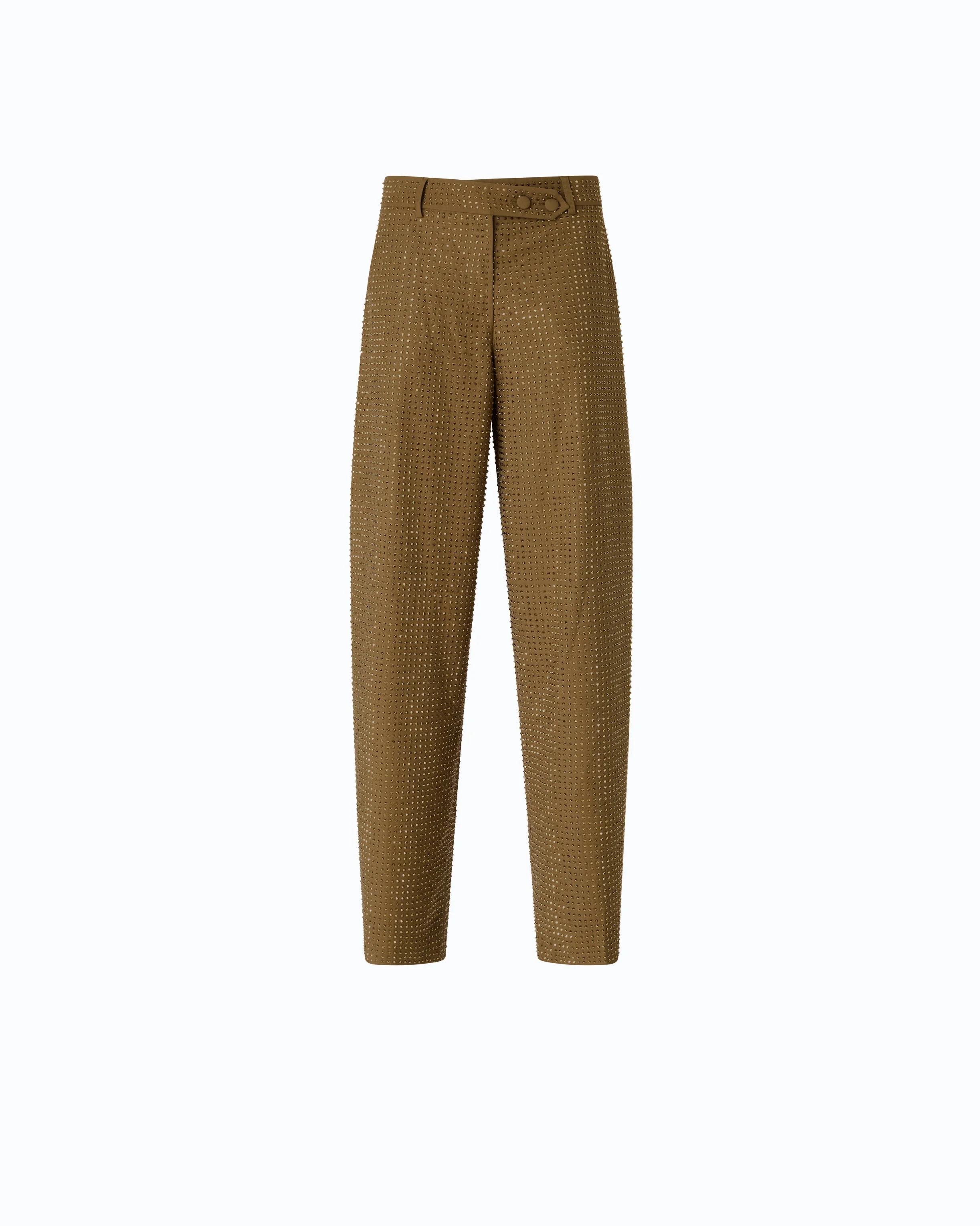 BARREL-FIT TROUSERS WITH RHINESTONES - 1