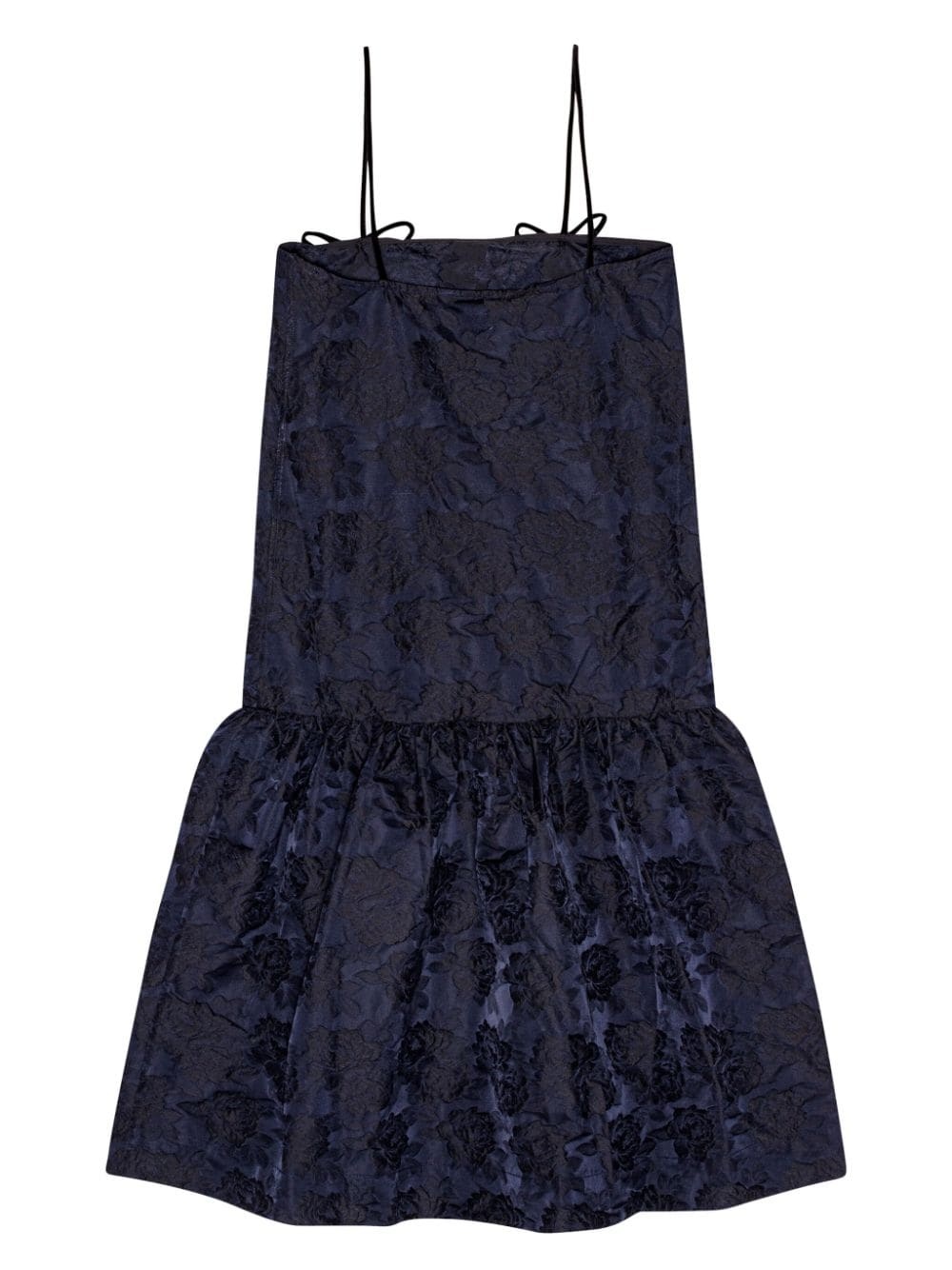 patterned-jacquard midi dress - 6