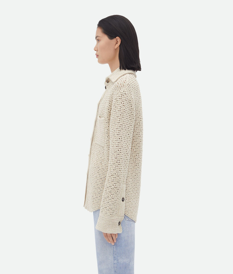 Bottega Veneta Cotton Crochet Shirt outlook