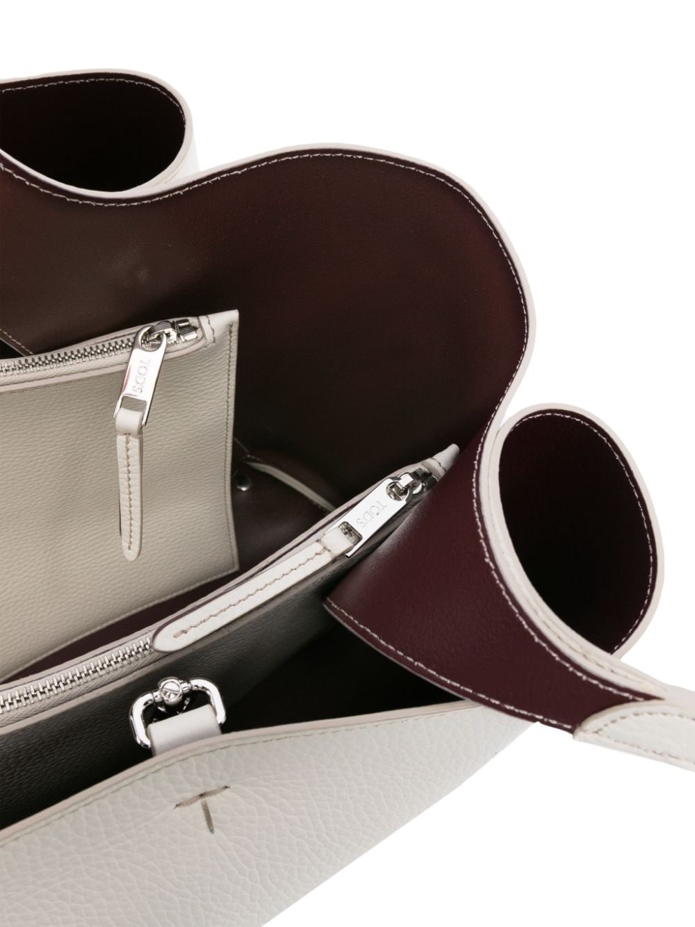 medium leather tote bag - 4