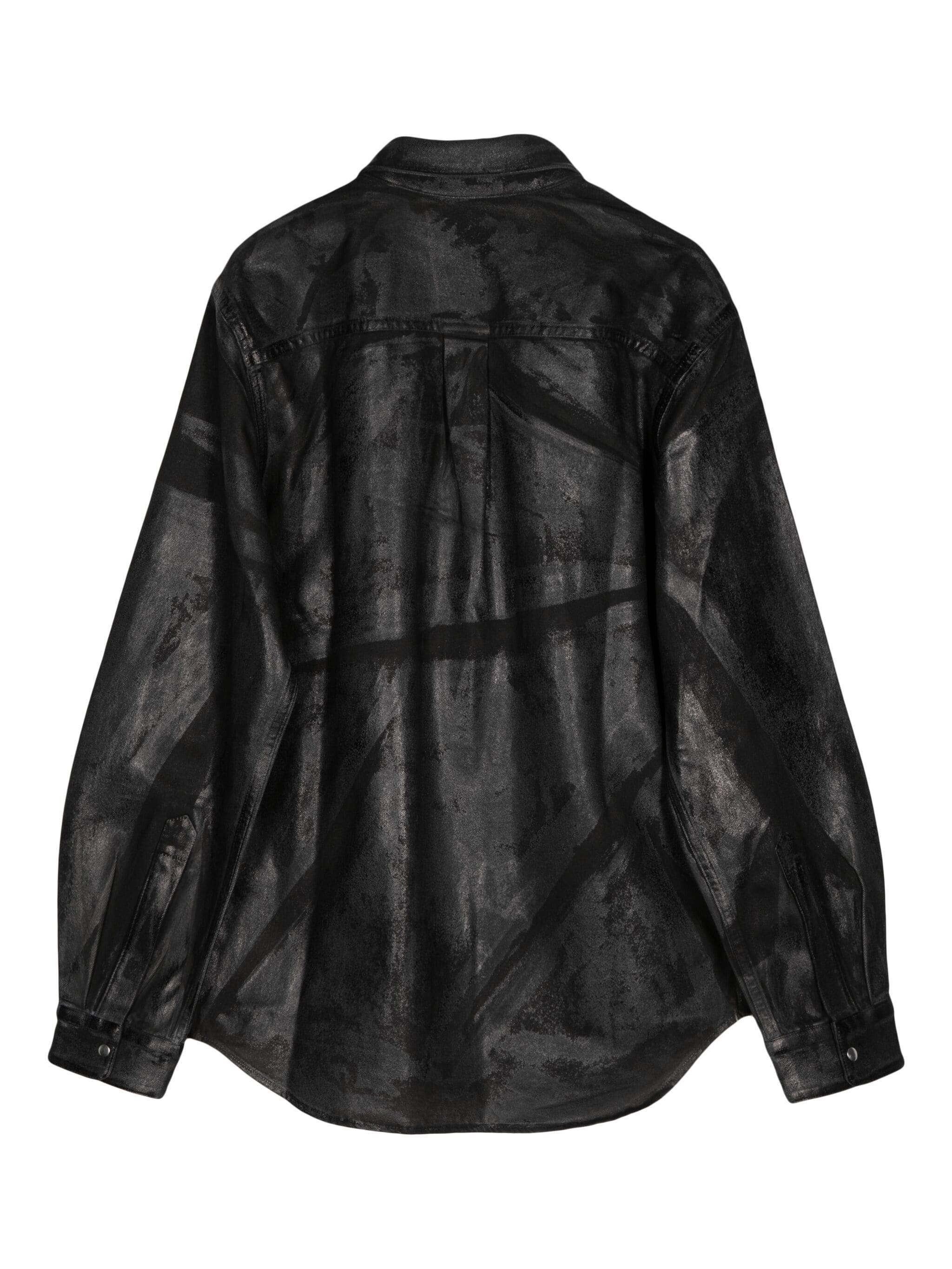 FOIL-PRINT DENIM SHIRT JACKET - 2