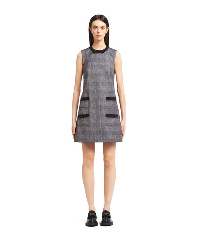 Prada Prince of Wales grisaille dress outlook