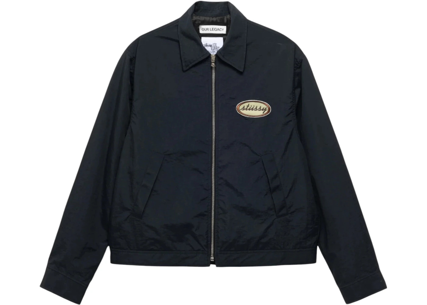 Stussy x Our Legacy Work Shop Blouson Jacket Midnight Nylon Taffeta - 1