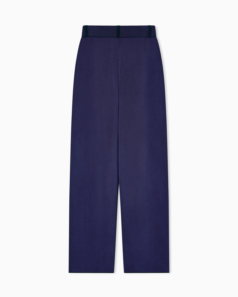 ASV RIBBED VISCOSE-BLEND TROUSERS 1