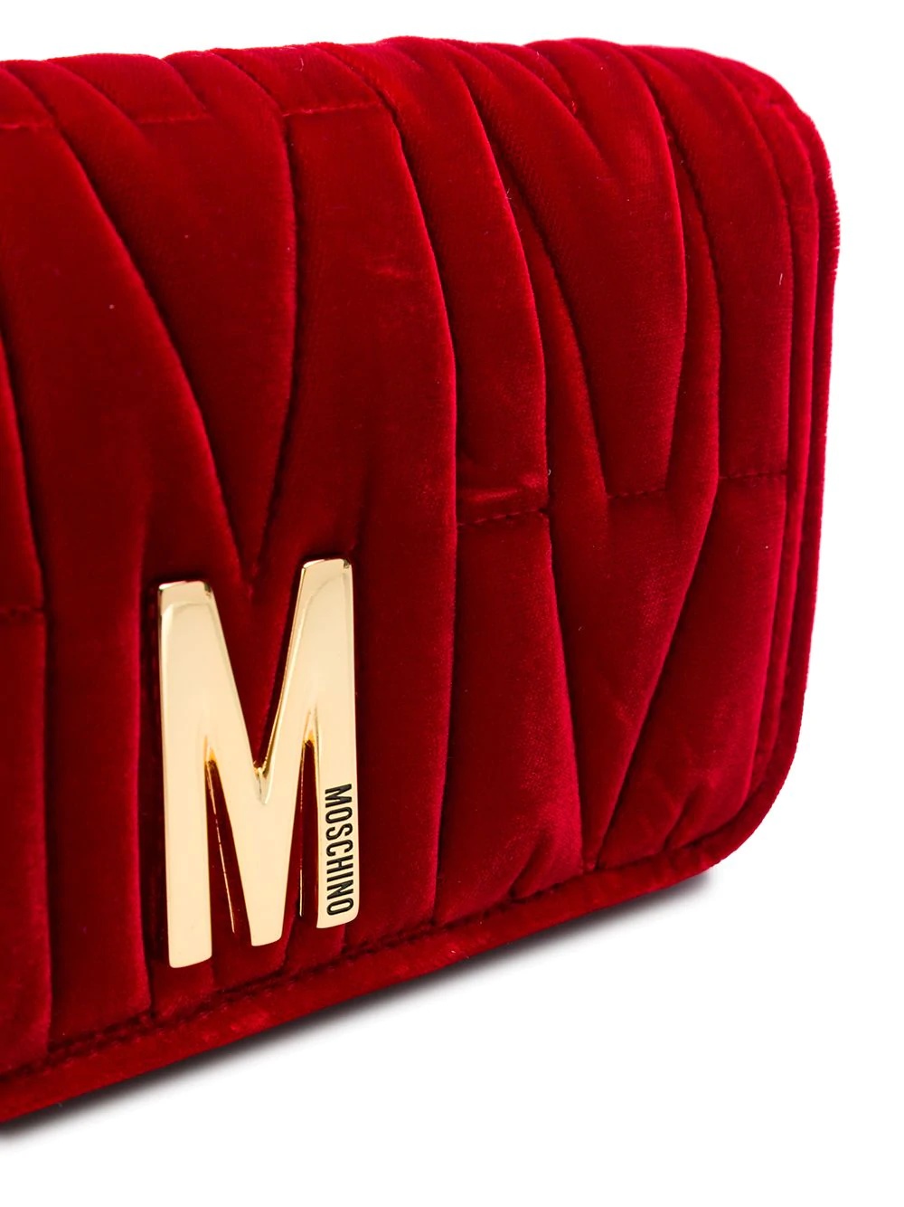 M-quilted clutch bag - 4