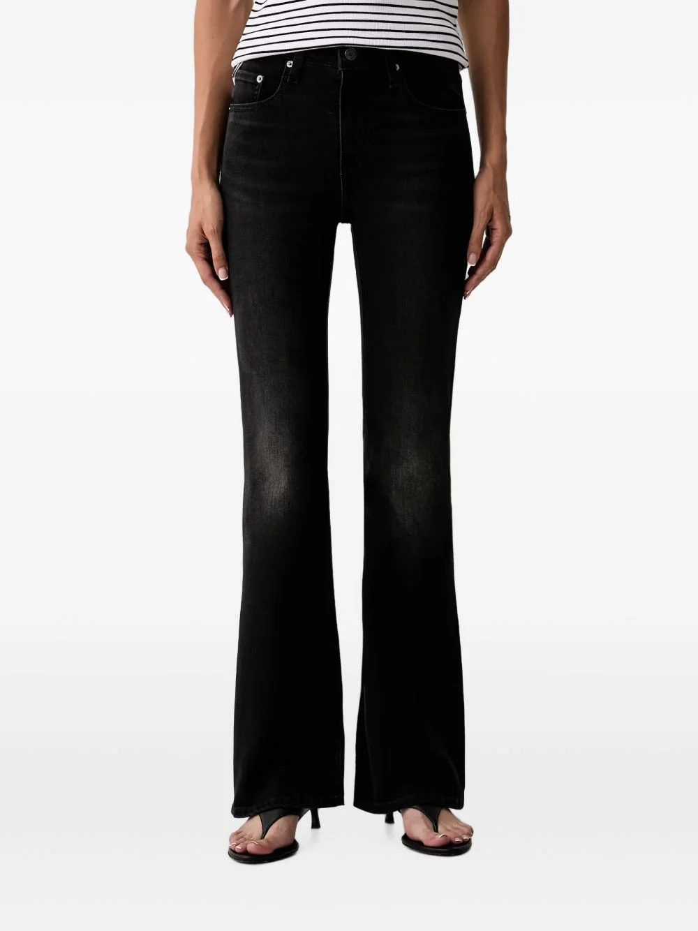726 faded flared-leg jeans - 1