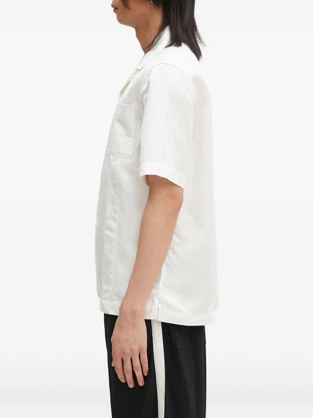logo-embroidered shirt - 3