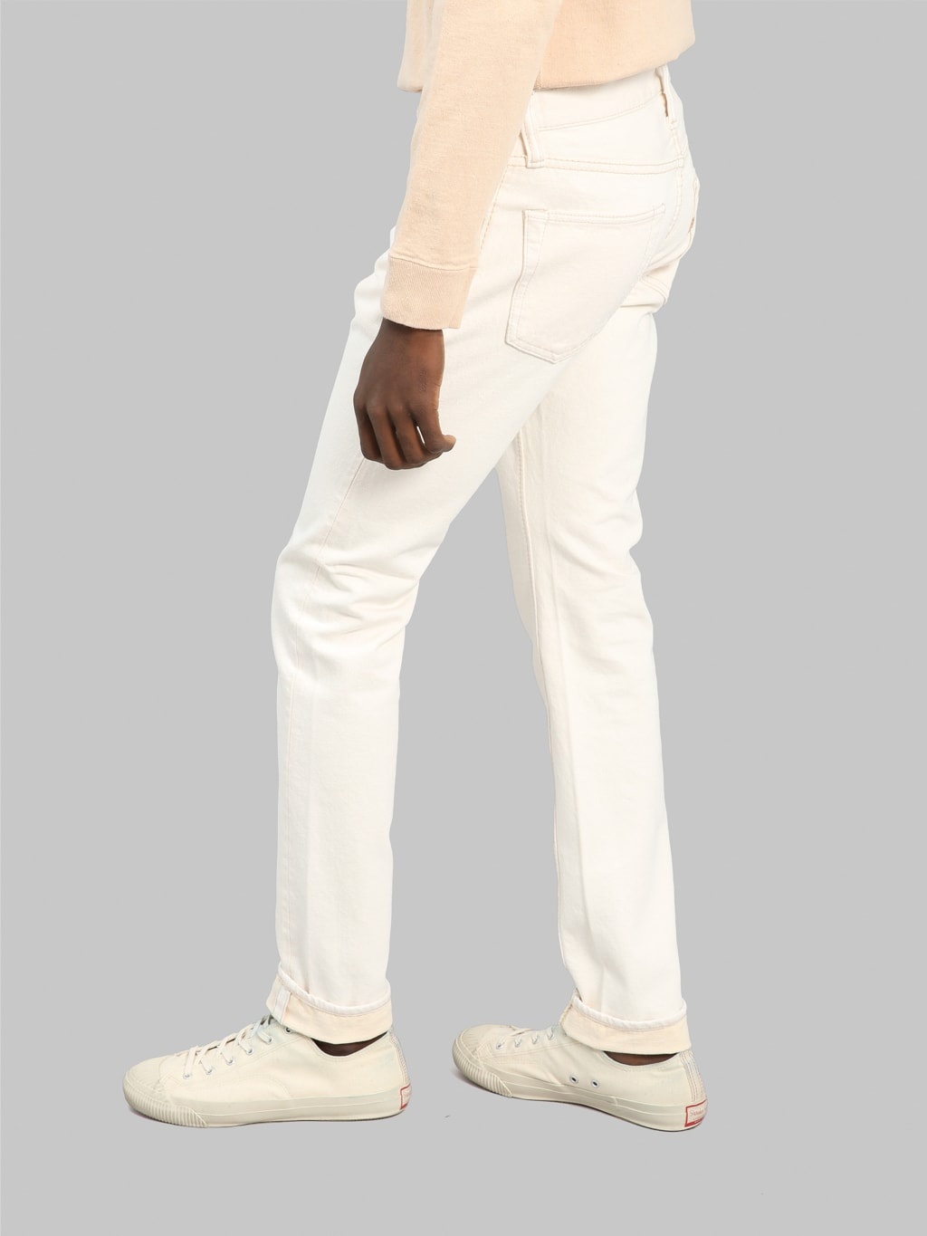Pure Blue Japan 1172-2 14oz Ecru Denim Relaxed Tapered Jeans - 6