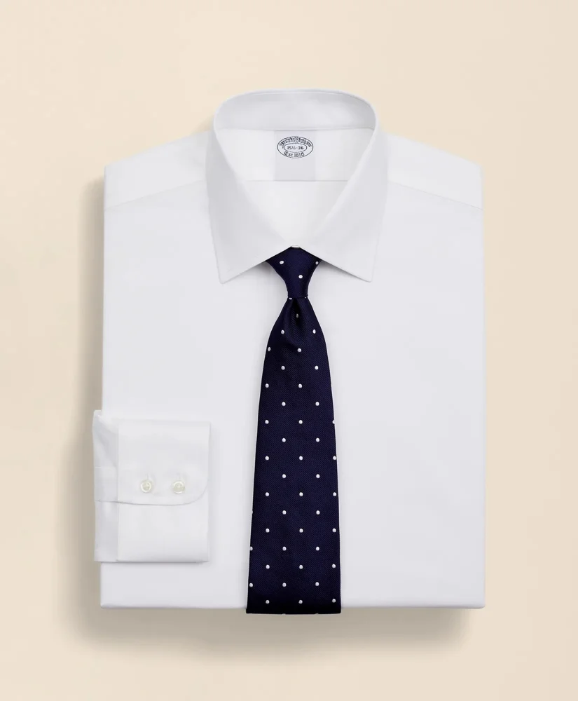 Stretch Supima® Cotton Non-Iron Twill Ainsley Collar Dress Shirt - 1