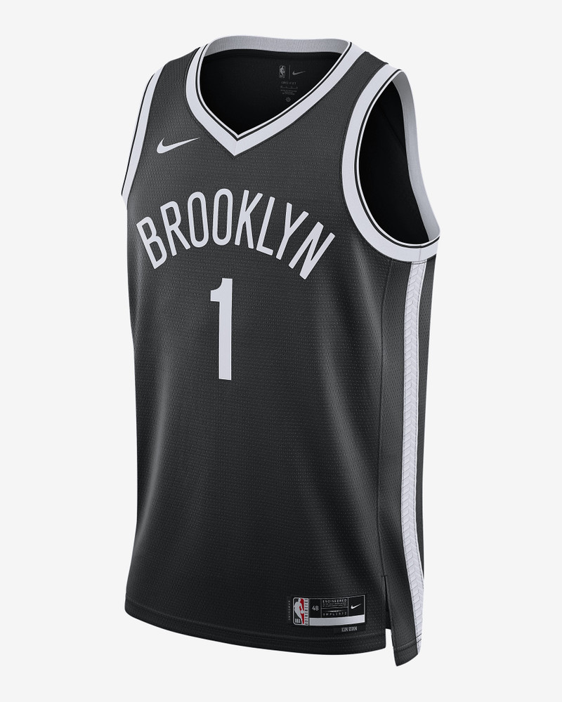 Brooklyn Nets Icon Edition 2022/23 Nike Men's Dri-FIT NBA Swingman Jersey - 1
