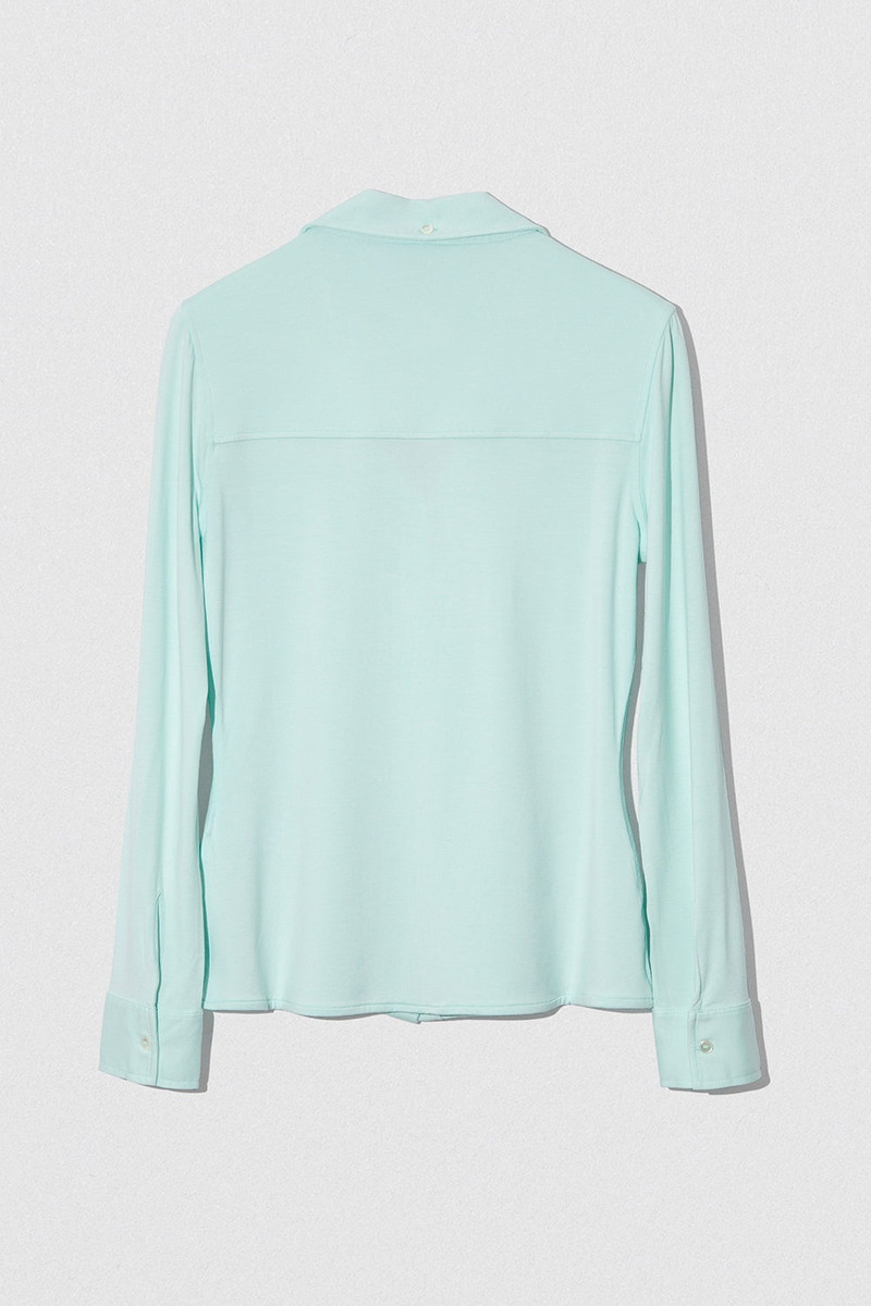 STELLA T SHIRT AQUA GREEN  VISCOSE JERSEY 5
