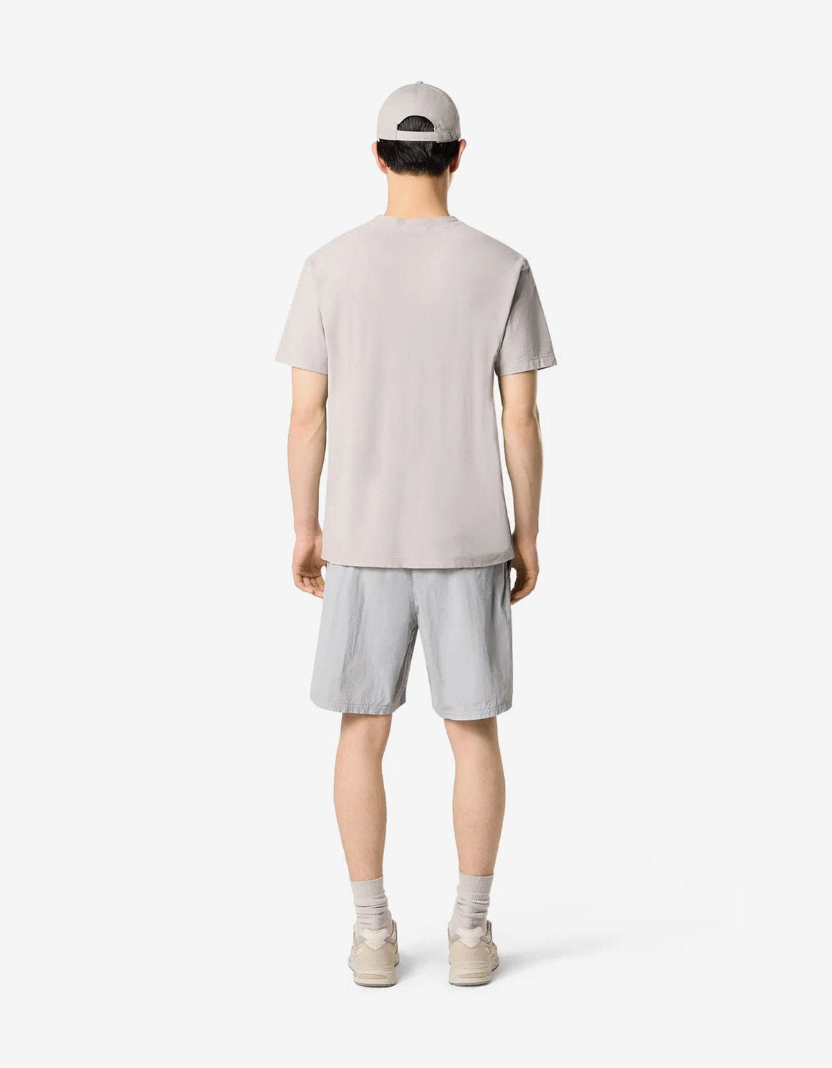Stone Island Ghost Grey Compass Patch T-Shirt - 4