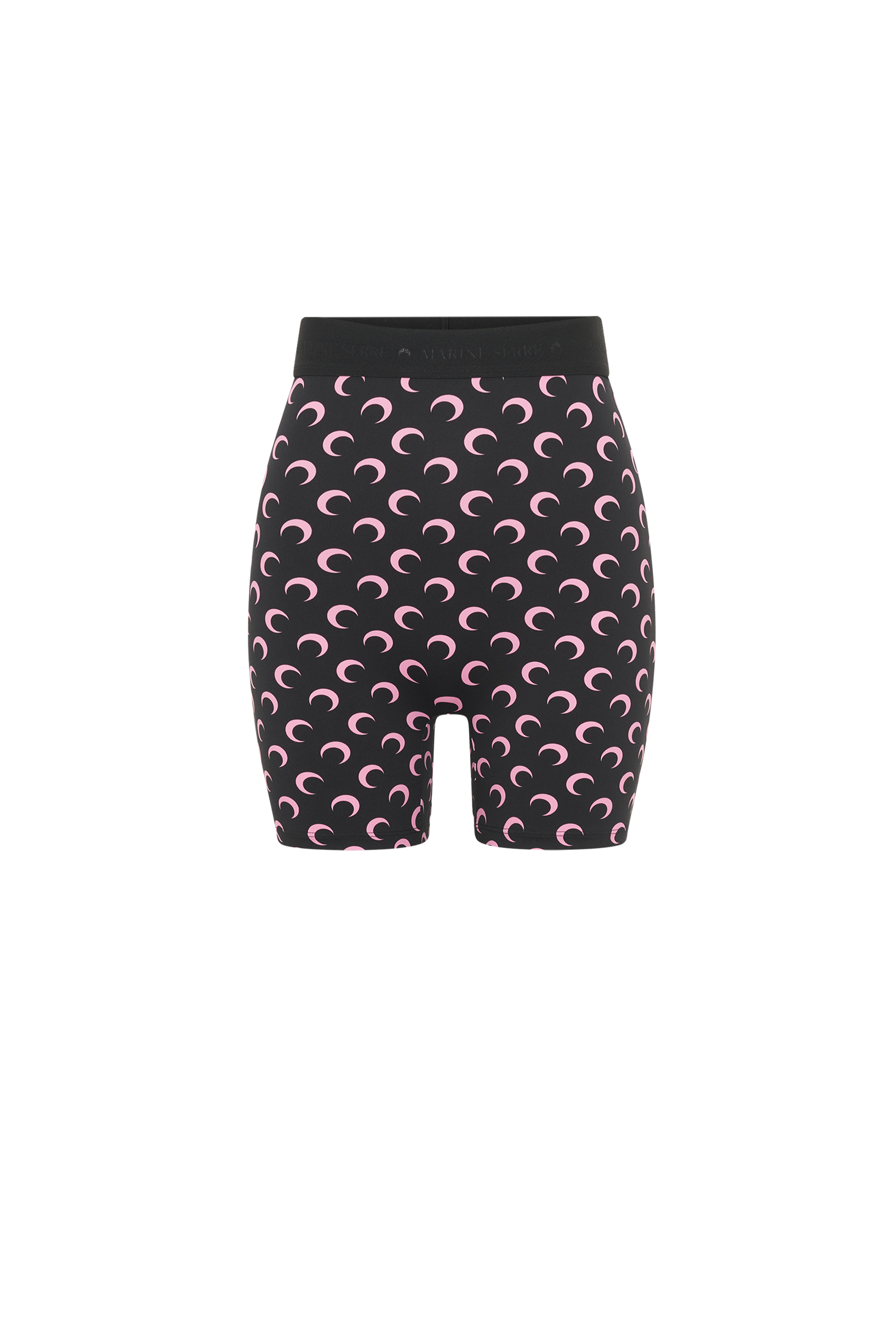 Moon Printed Jersey Biker Shorts - 1