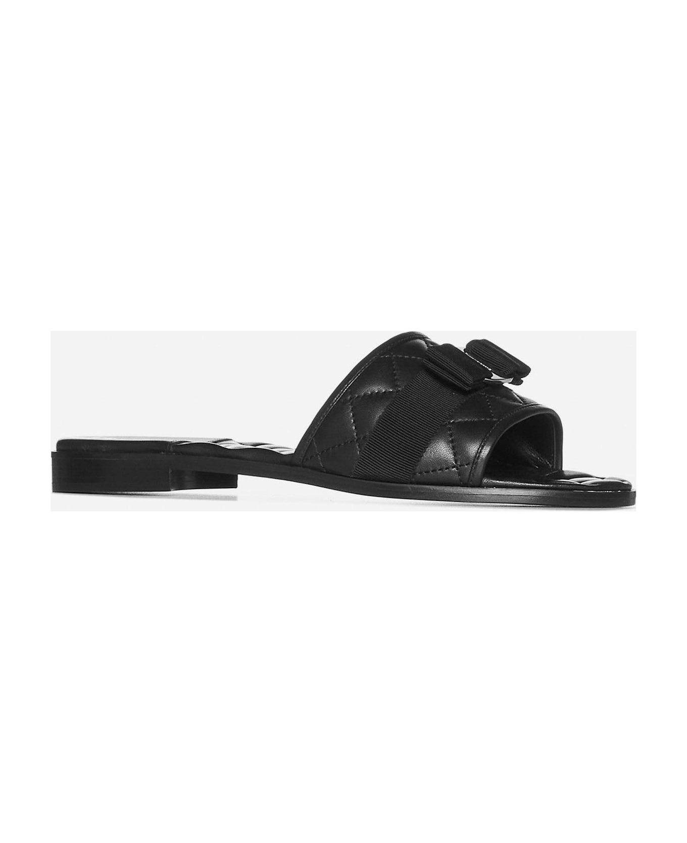 Love Cq Quilted Leather Flat Sandals - 2