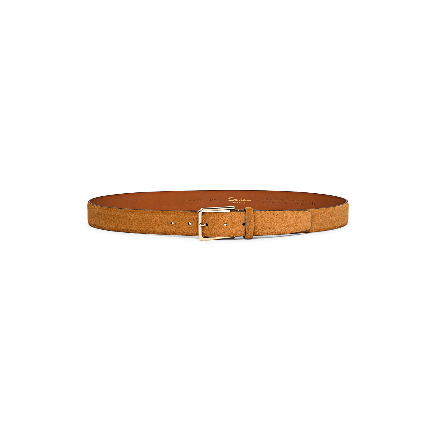 Brown suede adjustable belt - 2