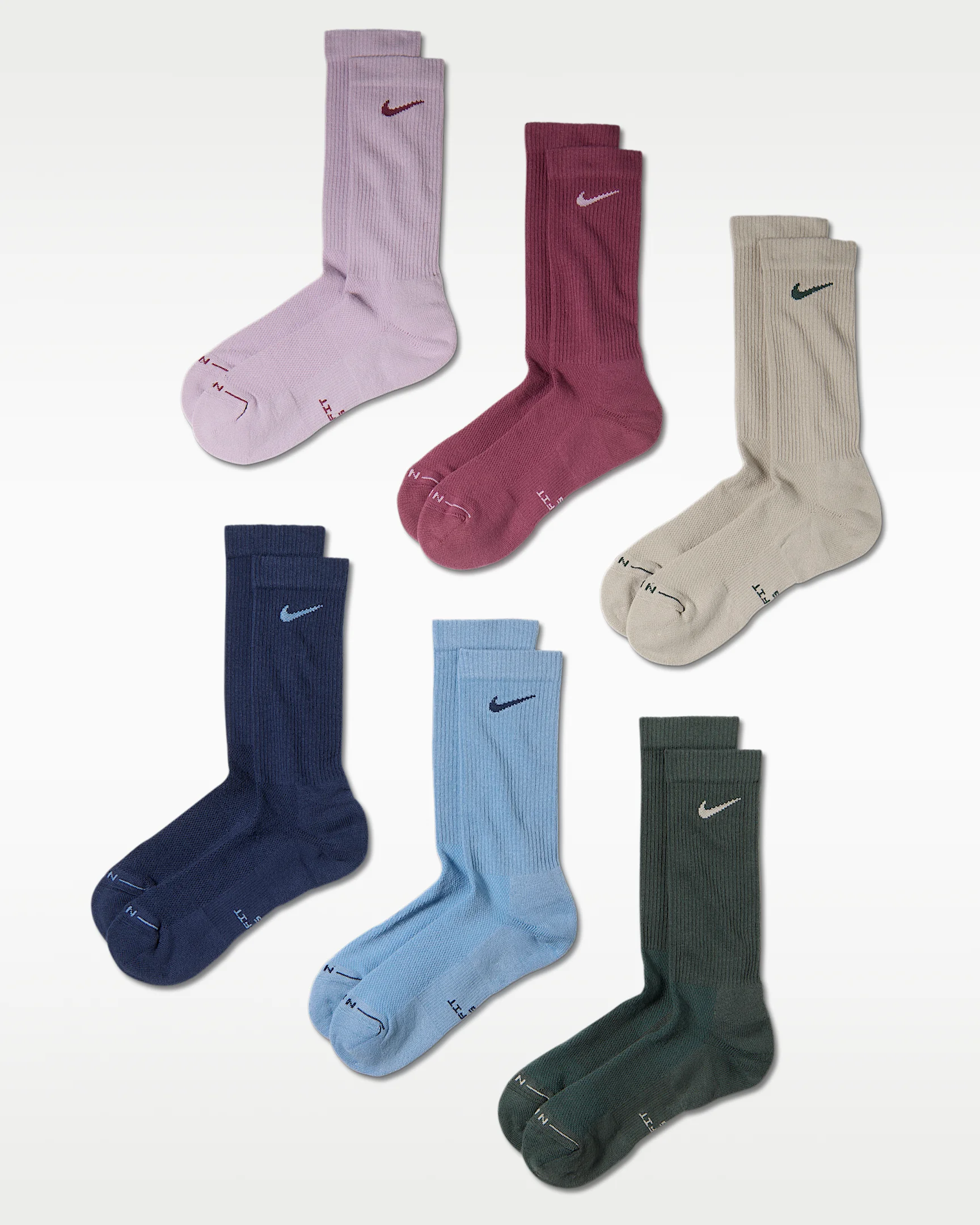 Nike Everyday Elevated Crew Socks (6 Pairs) - 1