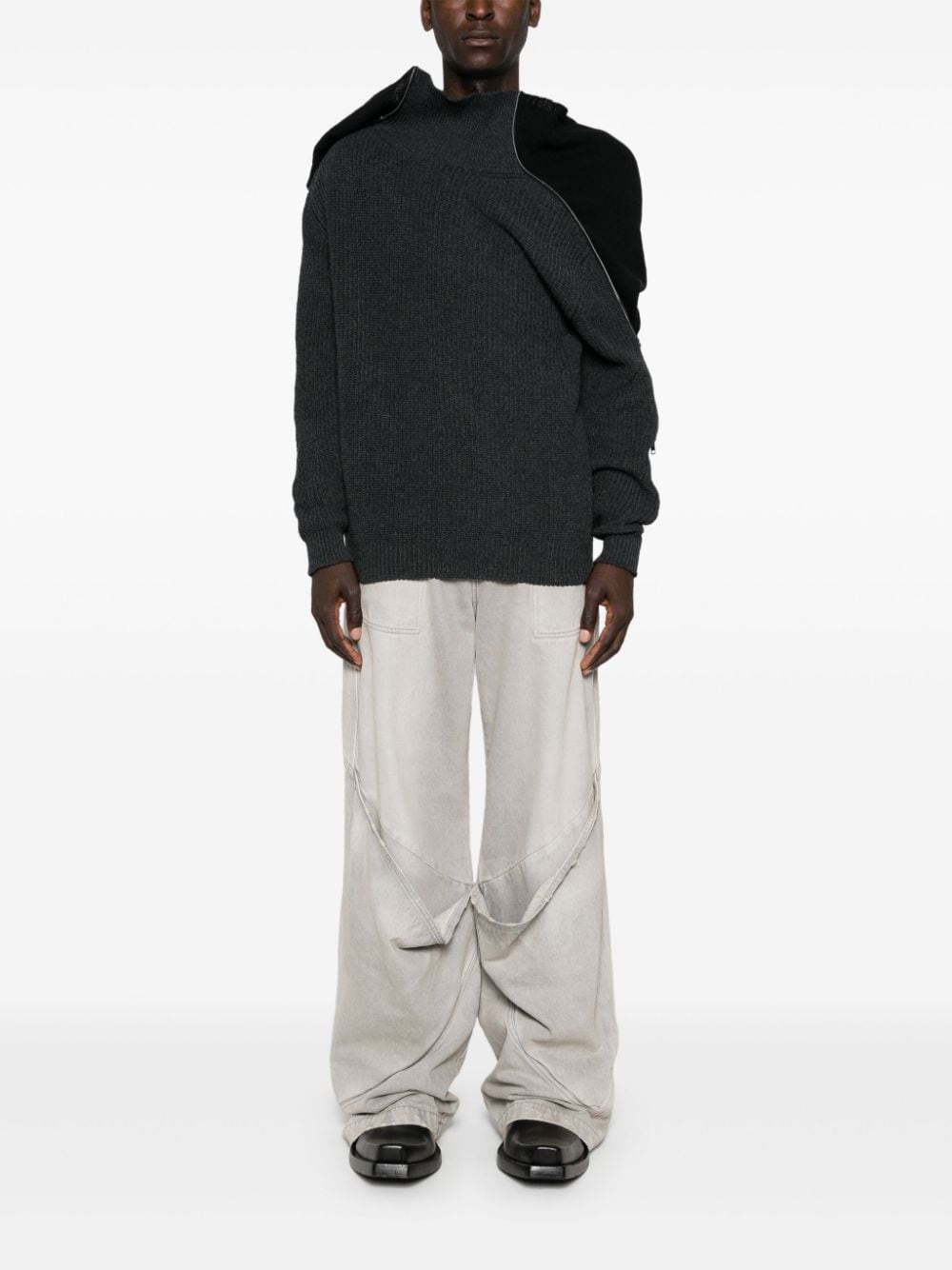 zip hooded sweater - 3