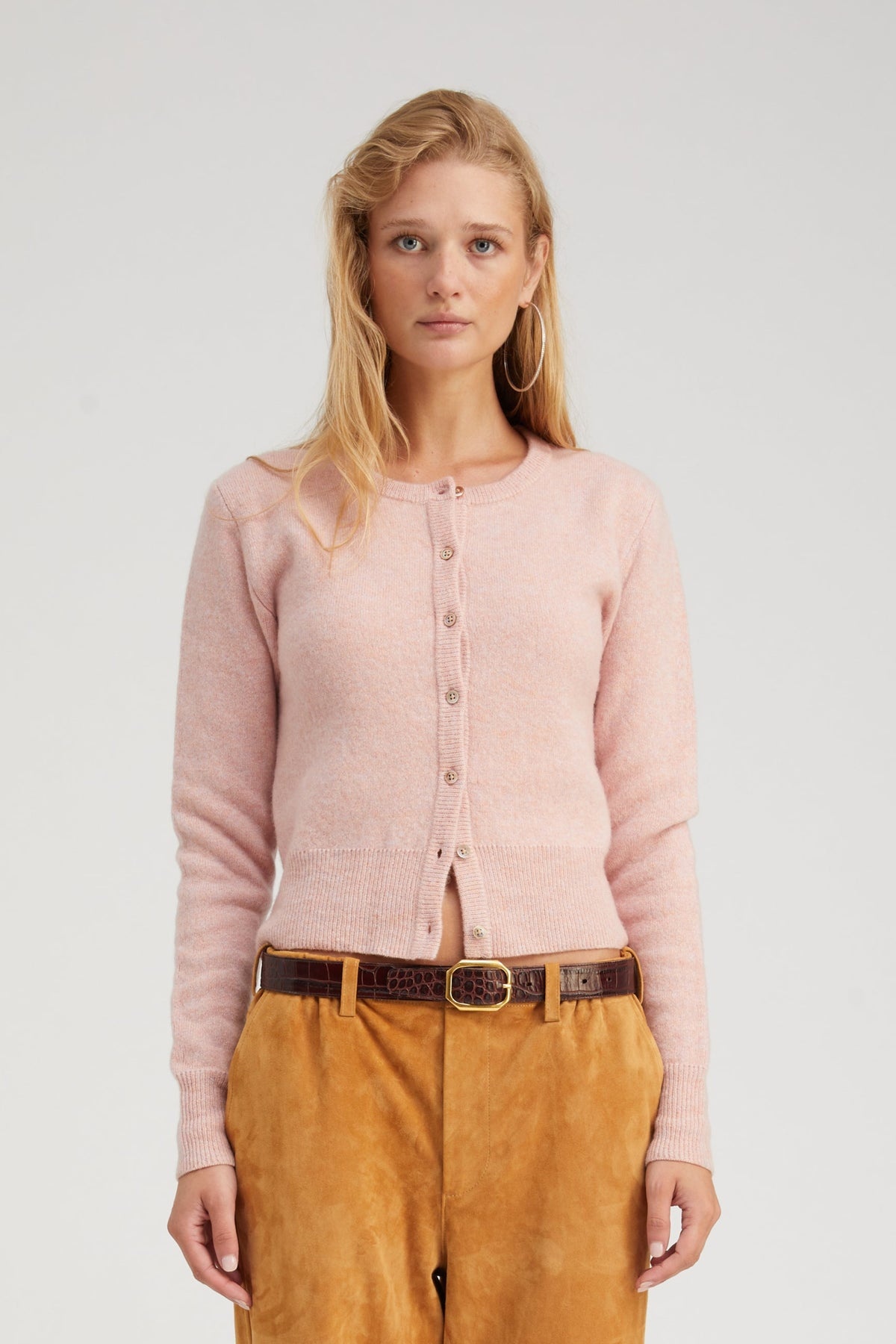 ROSE CASHMERE BABY CARDIGAN - 1