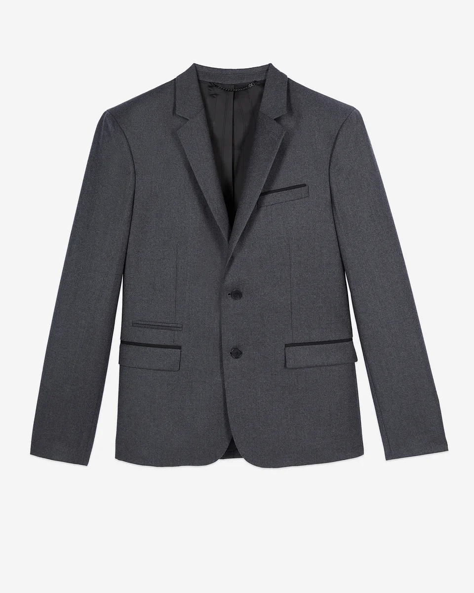 GREY FLANNEL SUIT JACKET - 1