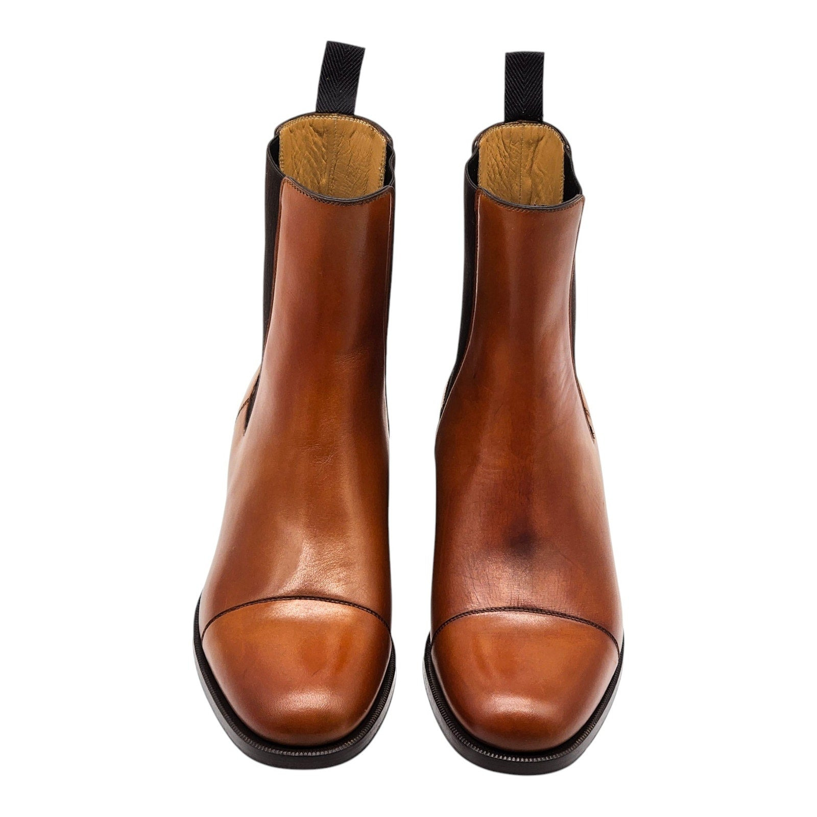 Christian Louboutin Antonio Chelsea Leather Boots Brown EU 40 US 7 - 3