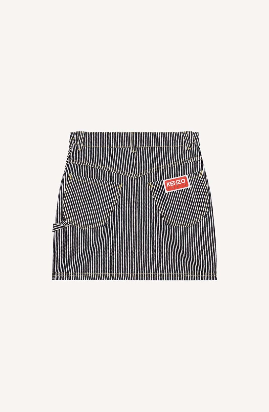 Striped denim miniskirt - 2