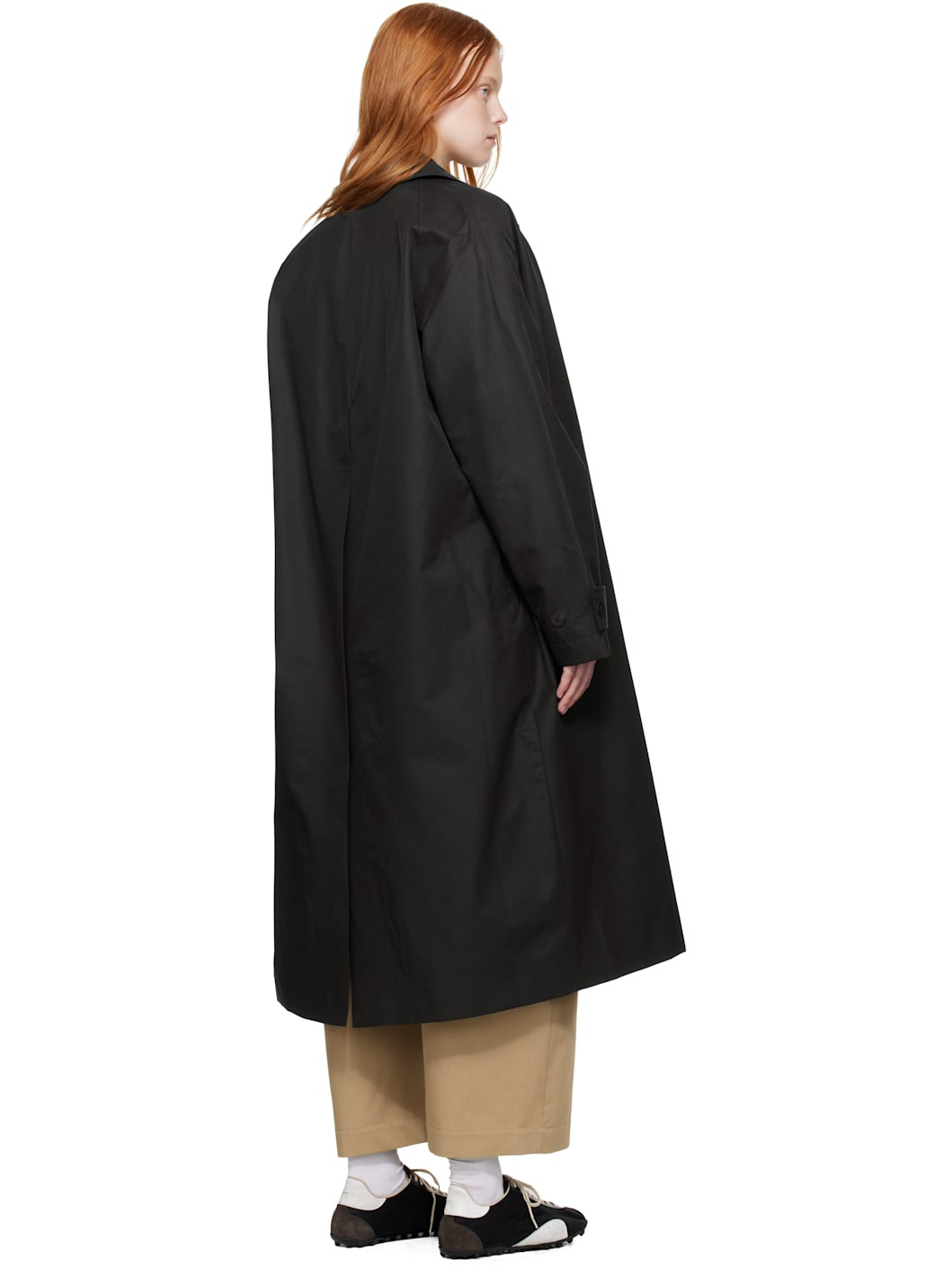 Navy Holin Technical Cotton Trench Coat - 3