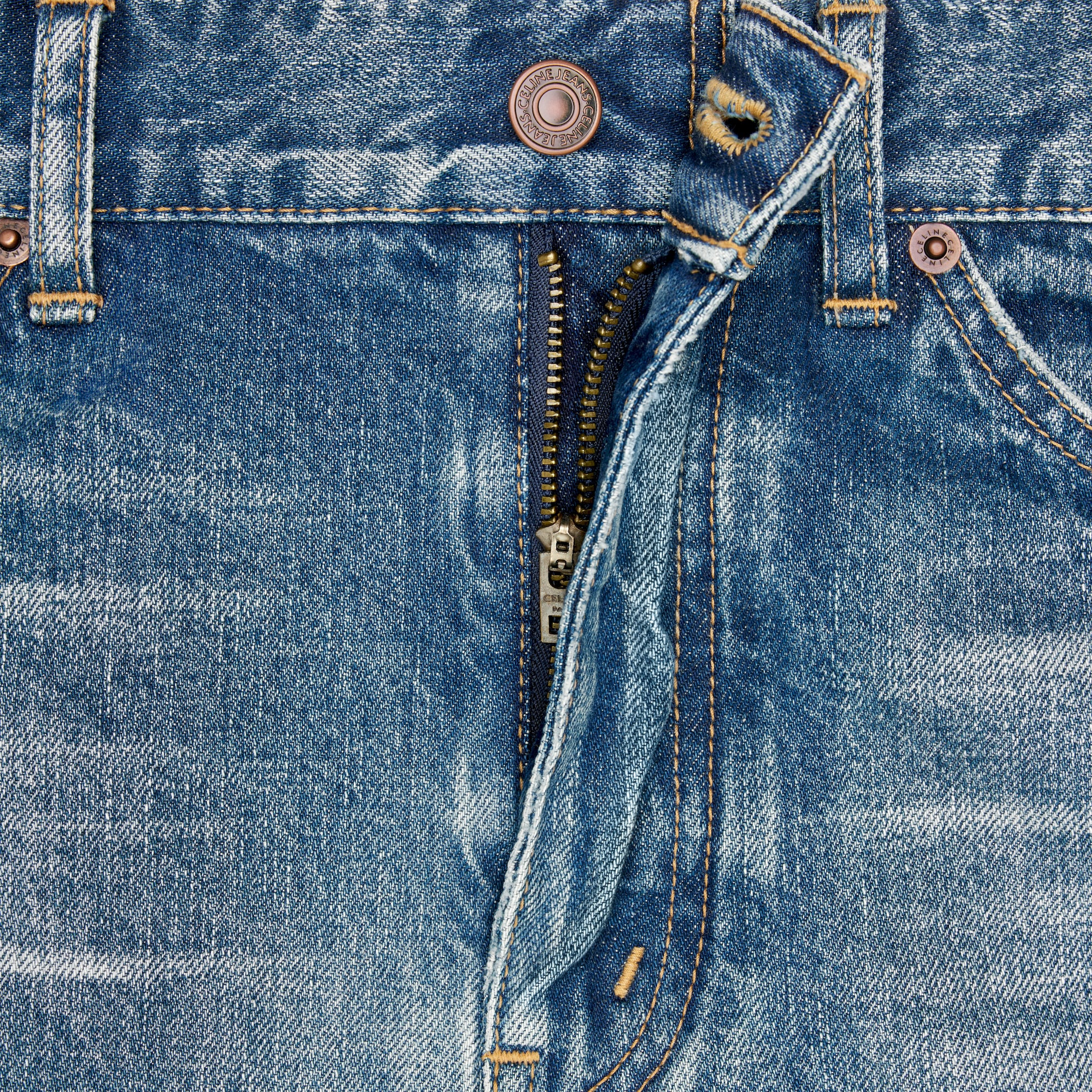 skate shorts in electric sky wash denim - 3