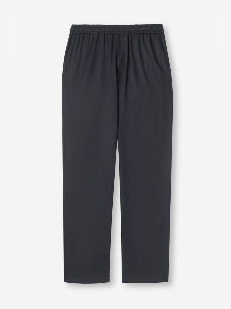 Men's Trousers Harris Lyocell Cotton Navy - 1