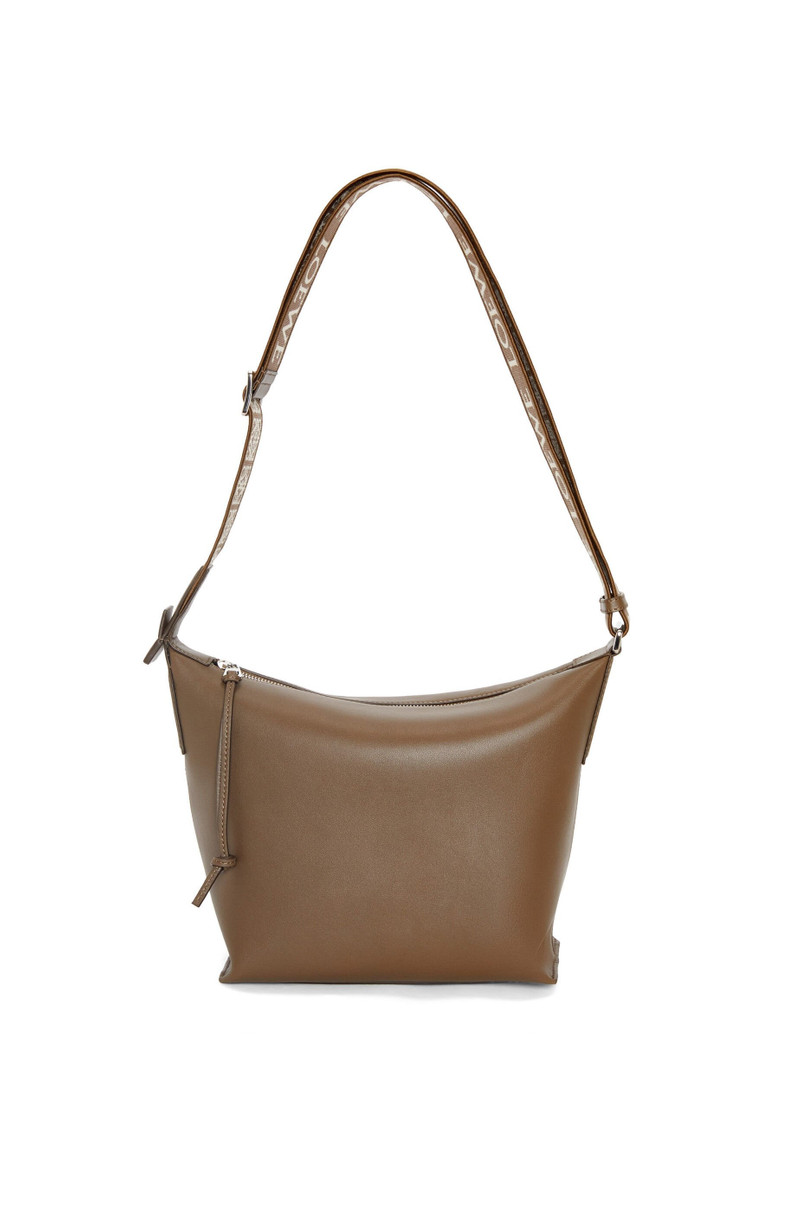 Small Cubi Crossbody bag in supple smooth calfskin and jacquard 3