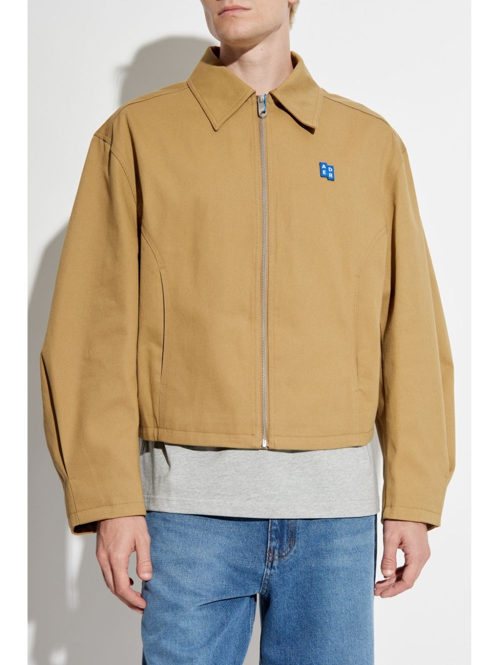 logo patch denim jacket - 5