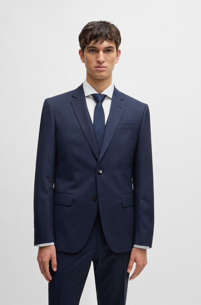 SLIM-FIT SUIT IN PATTERNED STRETCH WOOL 3