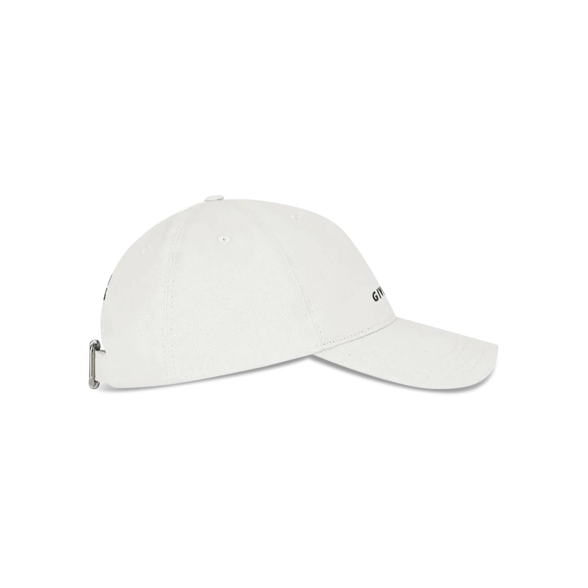 Givenchy Curved Cap With Embroidered Logo 'White' - 3