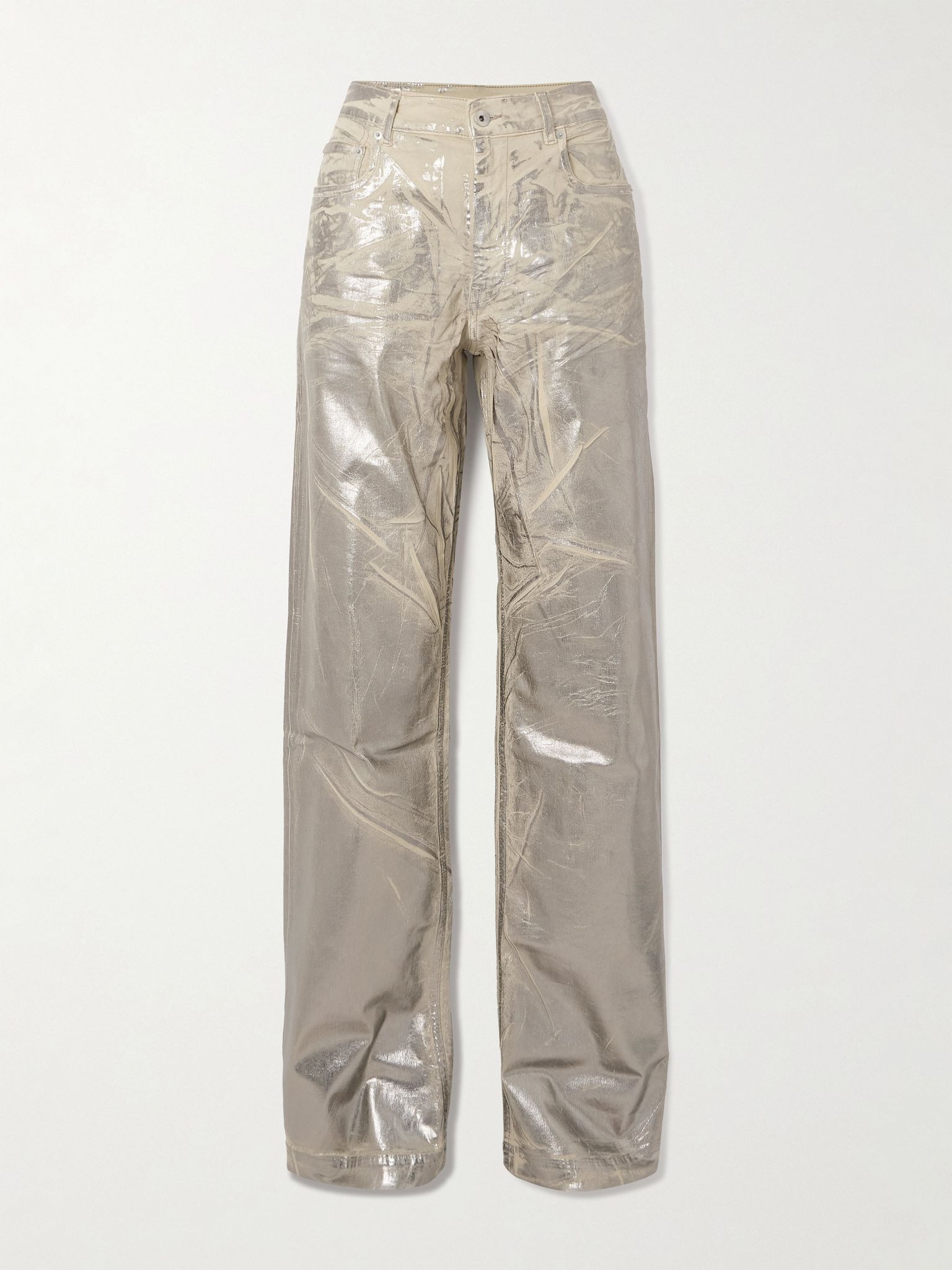 Geth metallic wide-leg jeans Metallic - 1