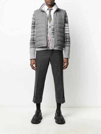 Thom Browne RWB stripe puffer gilet outlook