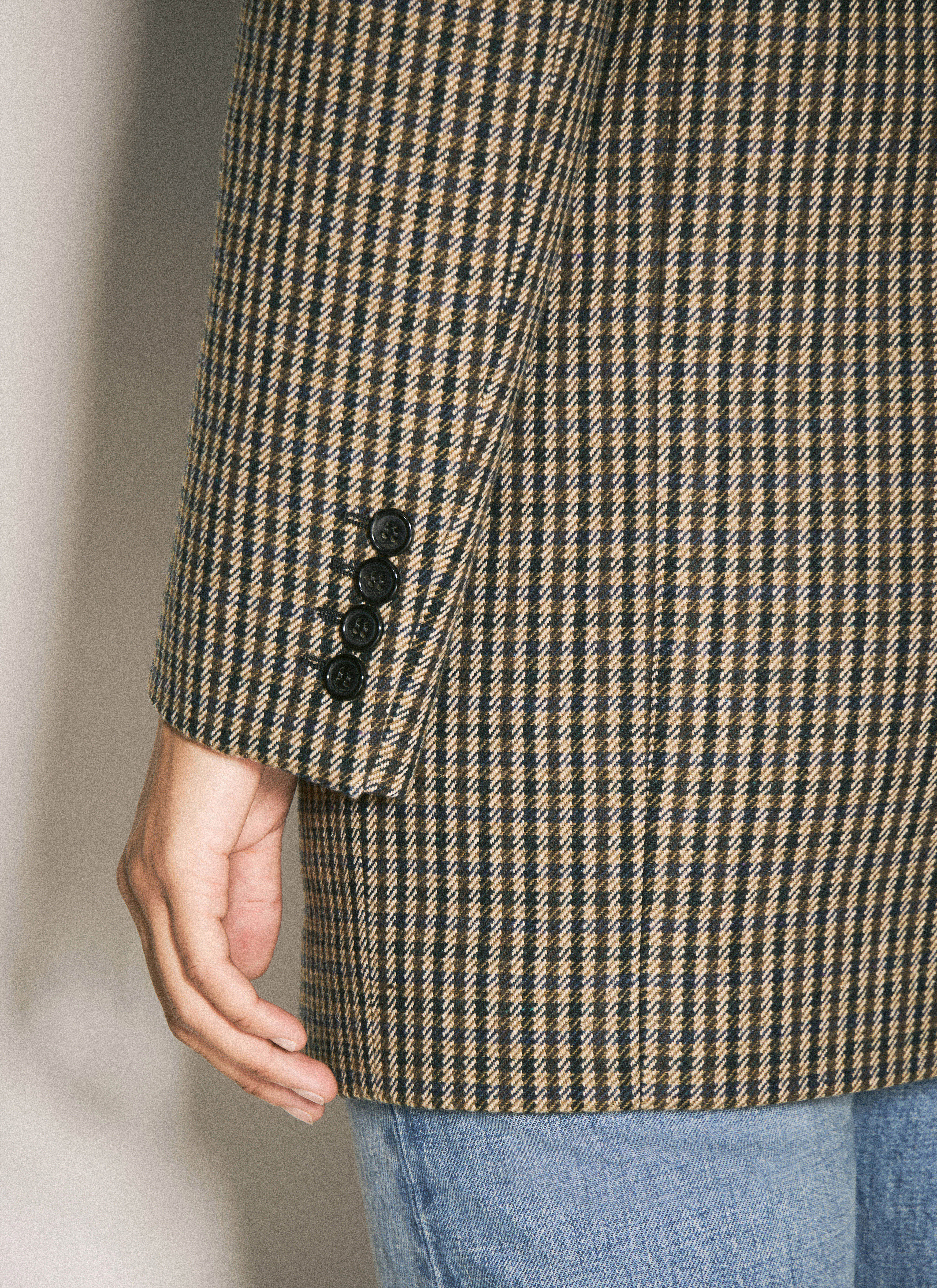 Saint Laurent Women Vichy Wool Blazer - 5