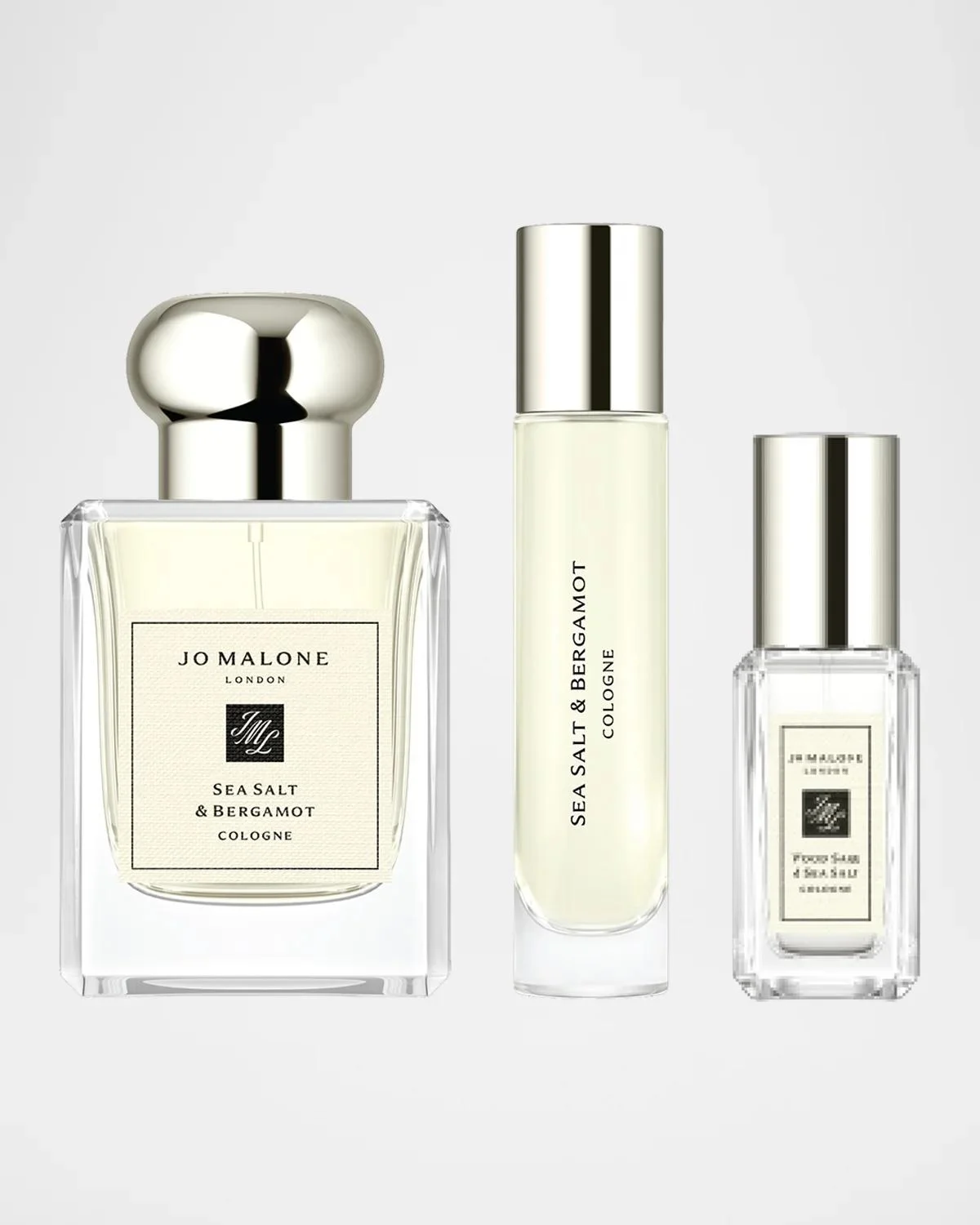 Sea Salt & Bergamot Fragrance Layering Cologne Trio Set - 1