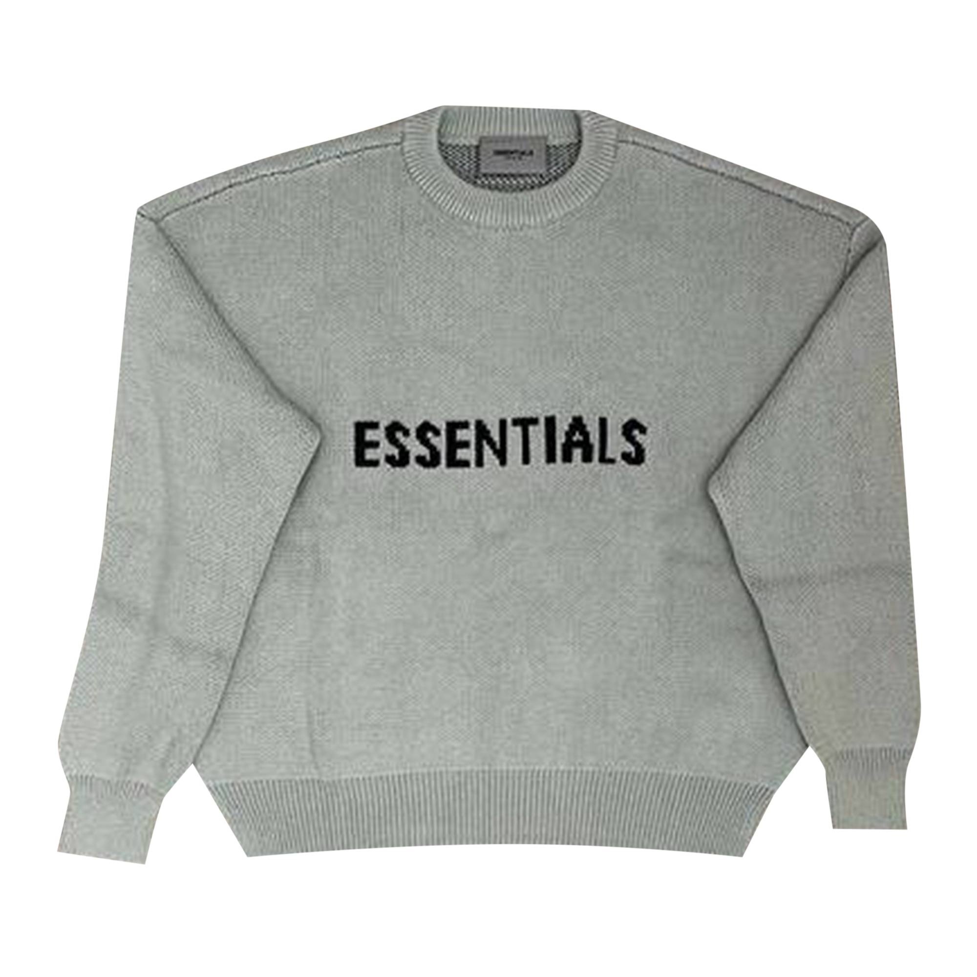 Fear of God Essentials x SSENSE Knit Sweater 'Concrete' - 1