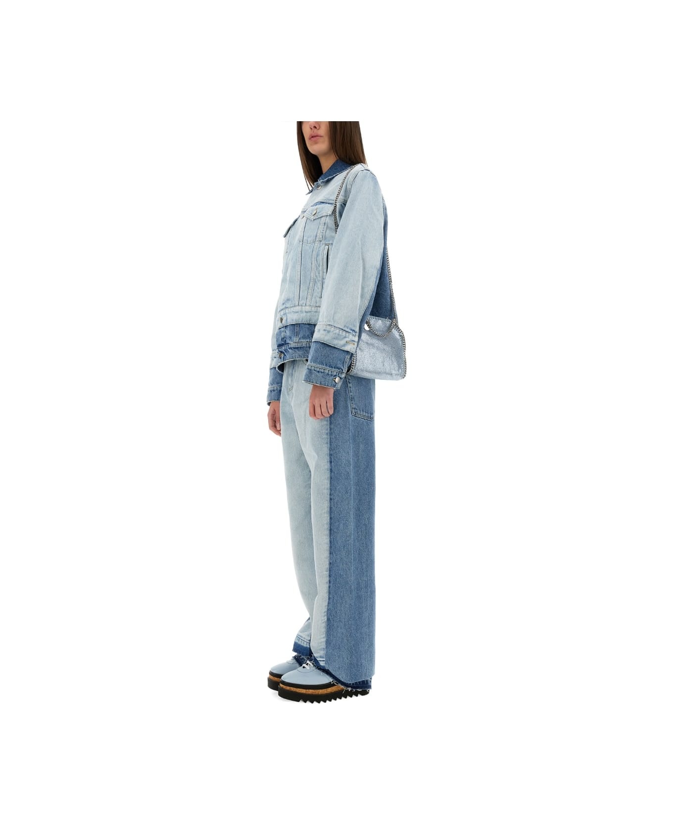 Straight-leg Jeans With Contrasting Panels - 2