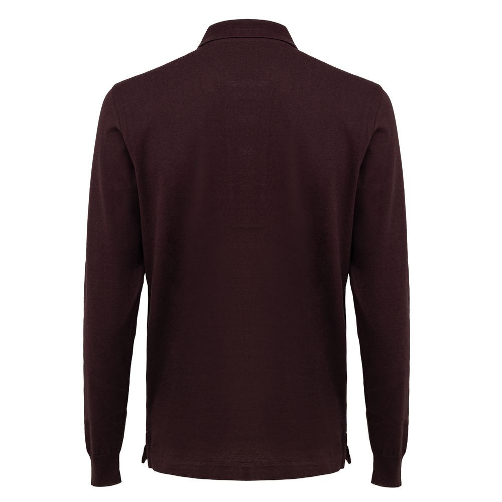Dunhill - Bordeaux Cashmere Polo Shirt - 2
