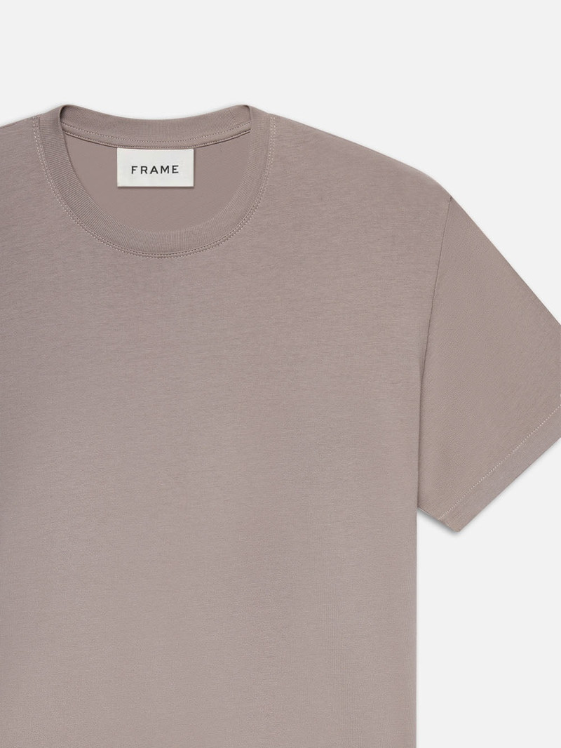 FRAME FRAME Logo Tee in Soft Lavender outlook