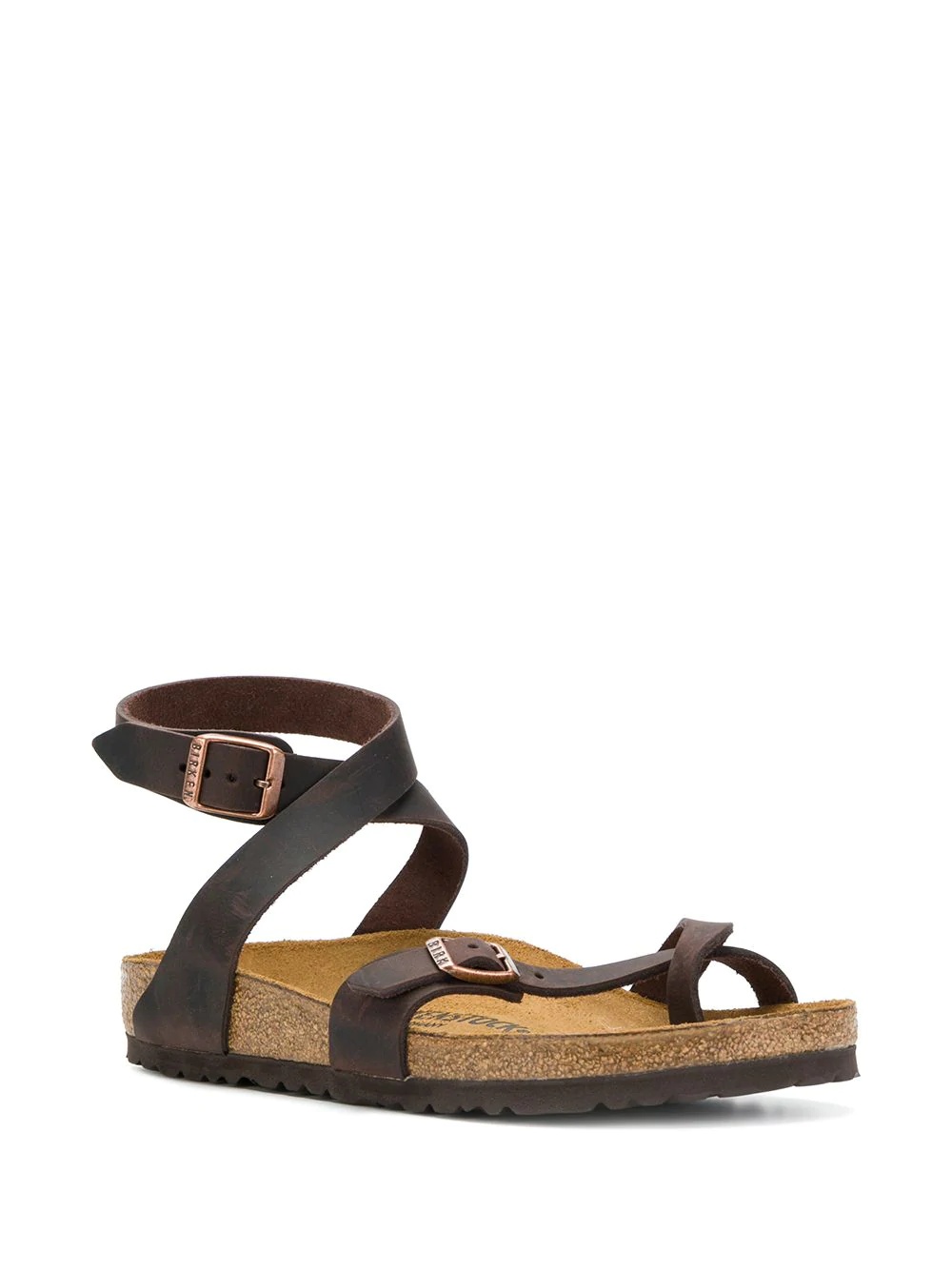 toe-strap buckle sandals - 2