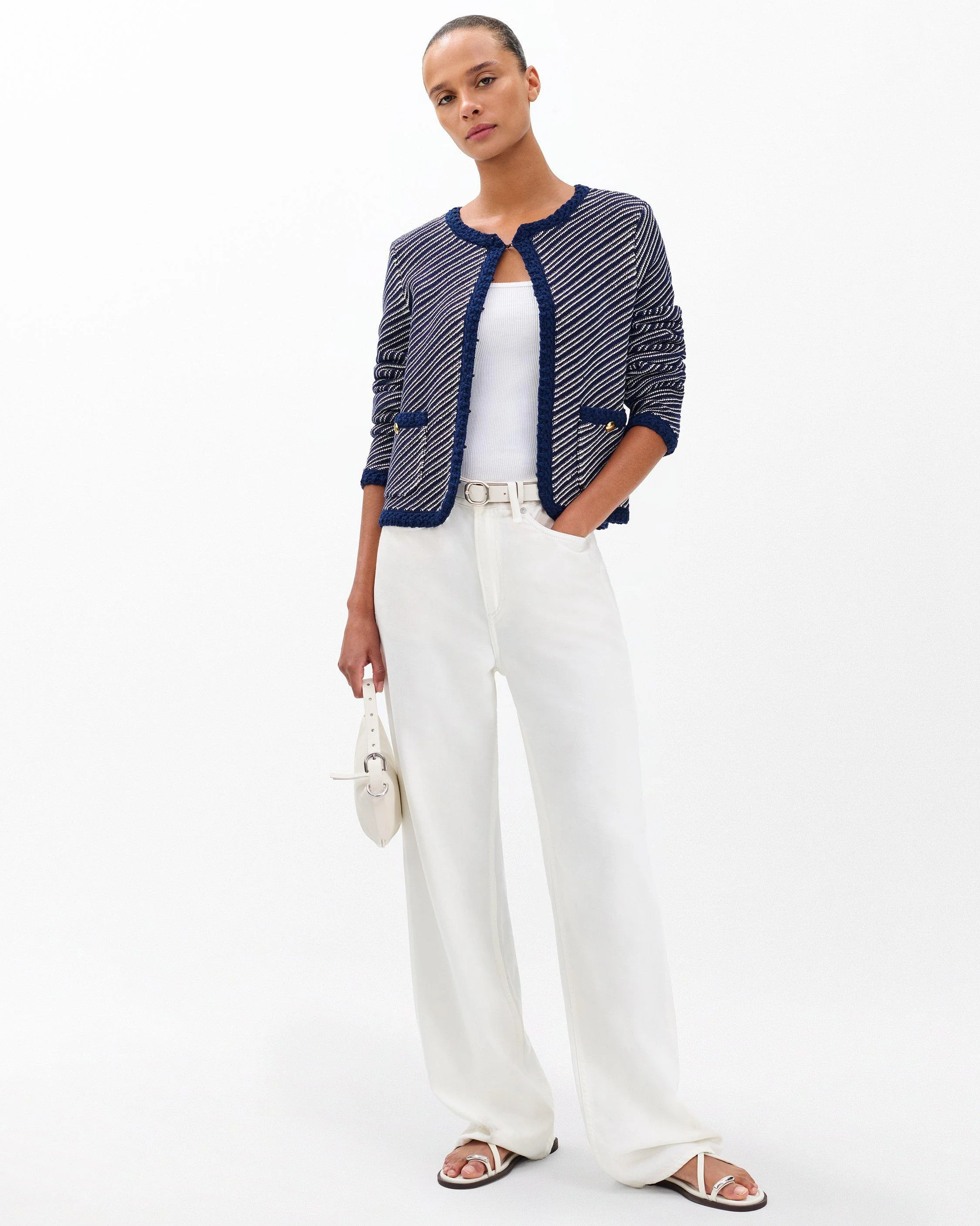 Claire Striped Cardigan - 1