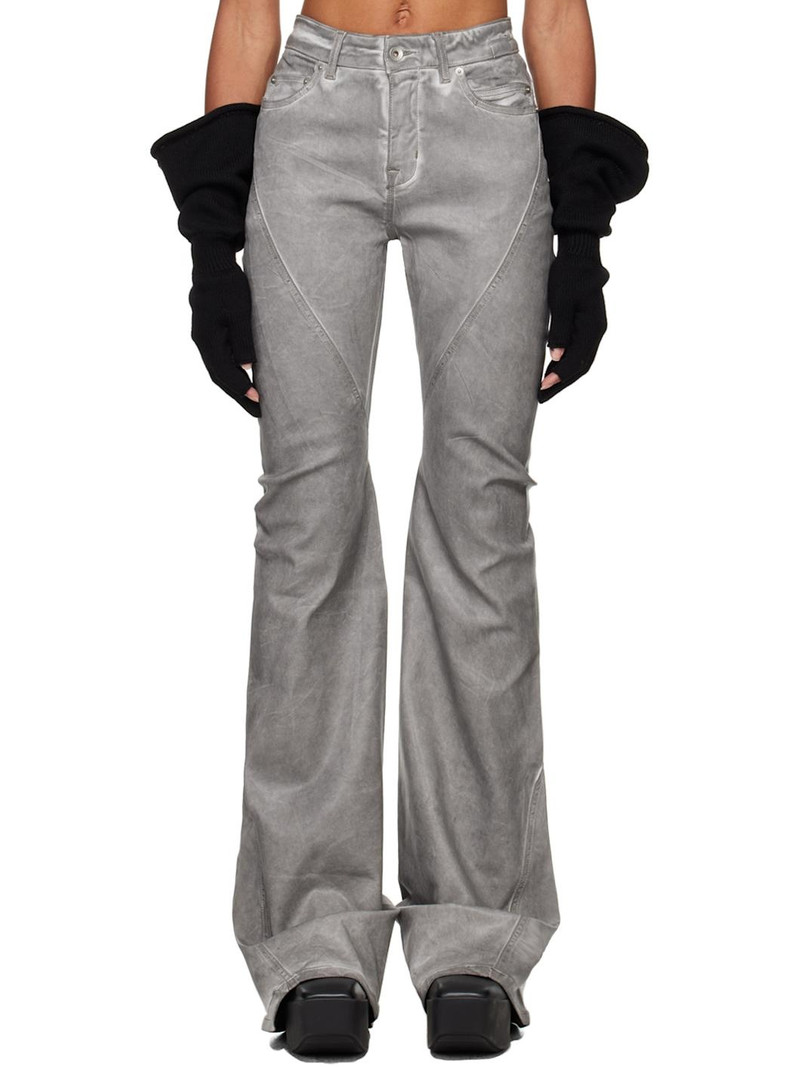 Off-White Bias Bootcut Jeans 1