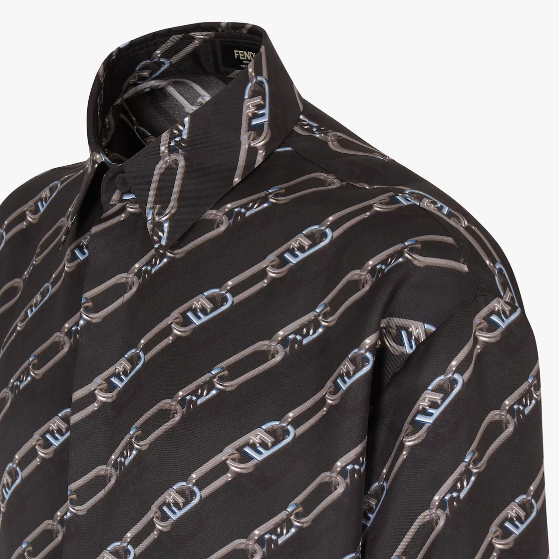 Black silk shirt - 3