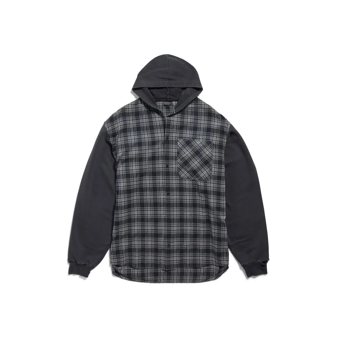 Men's Hooded Hybrid Shirt in Grey - 1