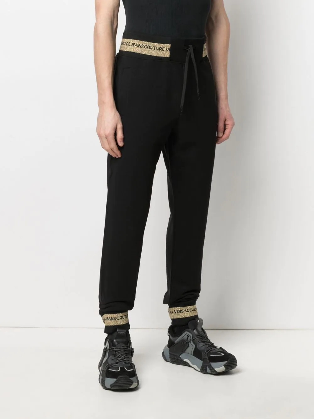 logo-embroidered track pants - 3