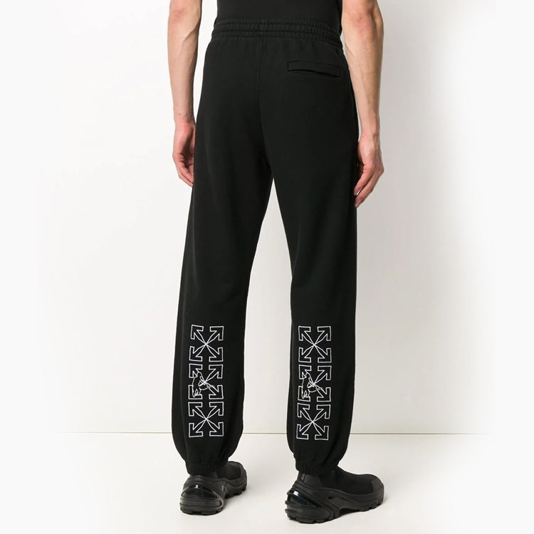 Off-White Arrow Printing Sports Long Pants Black OMCH029E20FLE0061001 - 5