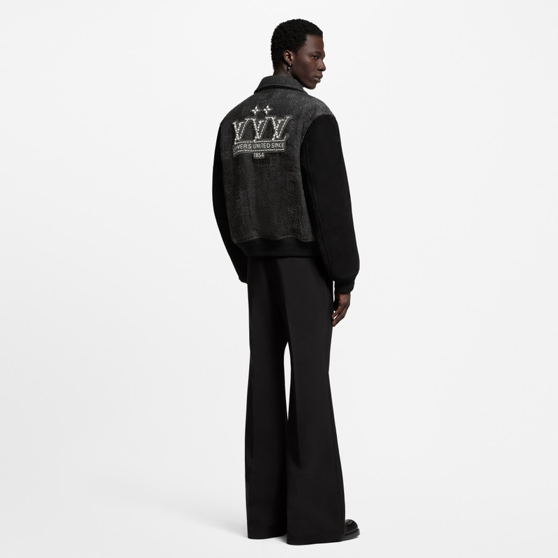 Mix Leather Varsity Blouson 3